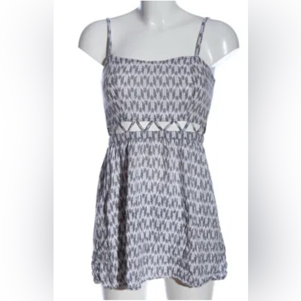 Divided by H&M Size 12 Blk/Wh Mini Sundress With Cutouts Adjustable Straps